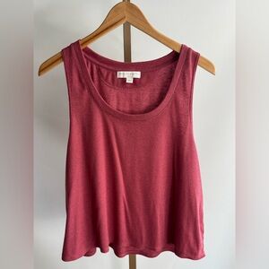 Spiritual‎ Gangster Sz Small Choose Love Pink Knit Sparkle Scoop Neck Tank Top